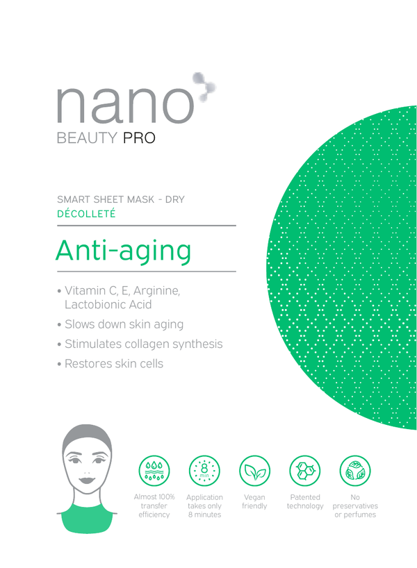Nano Beauty Pro: Nanofiber Anti-Aging Mask for Décolletage